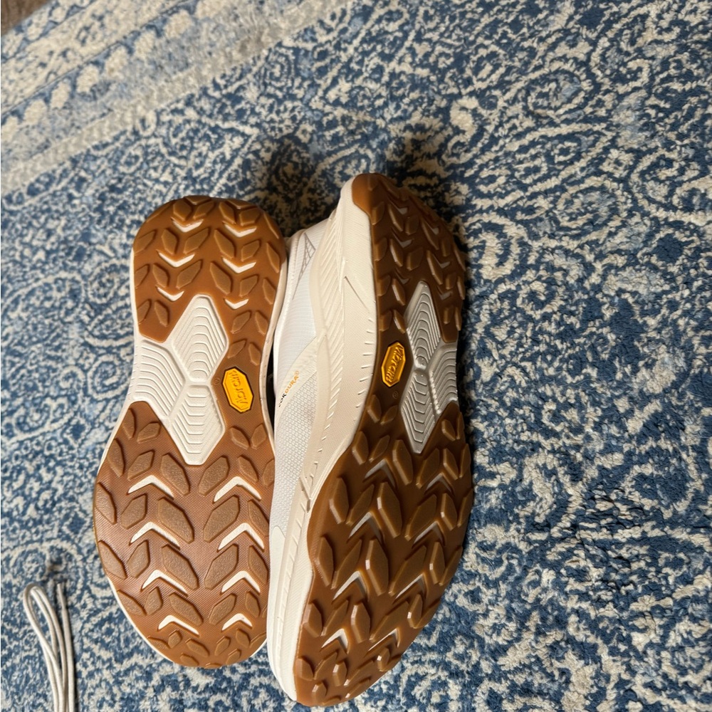 Kids White and Brown Shoes